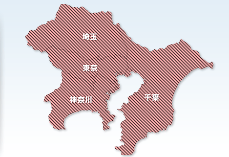 地図から行きたいエリアを選んでください